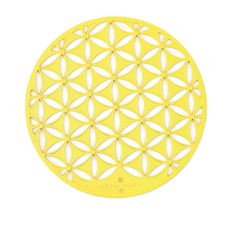 神聖幾何 Flower of Life 生命之花金屬墊 - 其他 - 銅/黃銅 金色