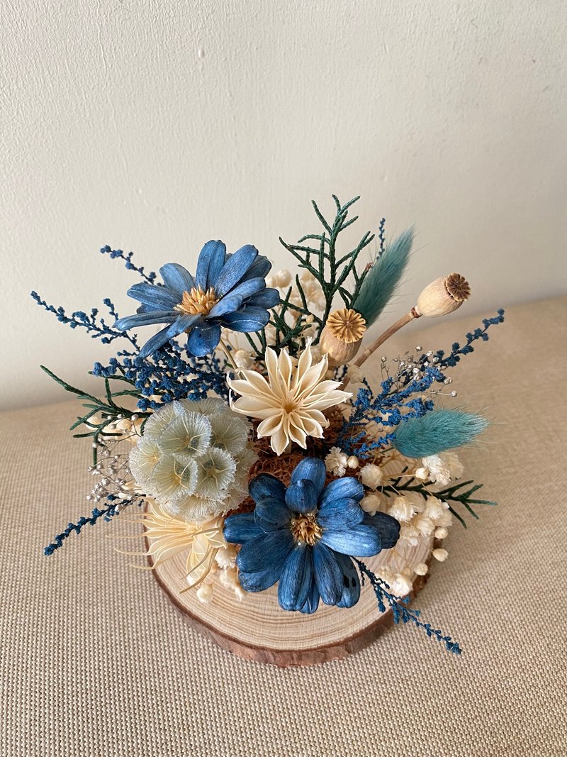 花禮.生日禮物.結婚賀禮.居家擺飾.開幕賀禮.升遷賀禮.永生花 - 乾燥花/永生花 - 植物．花 藍色
