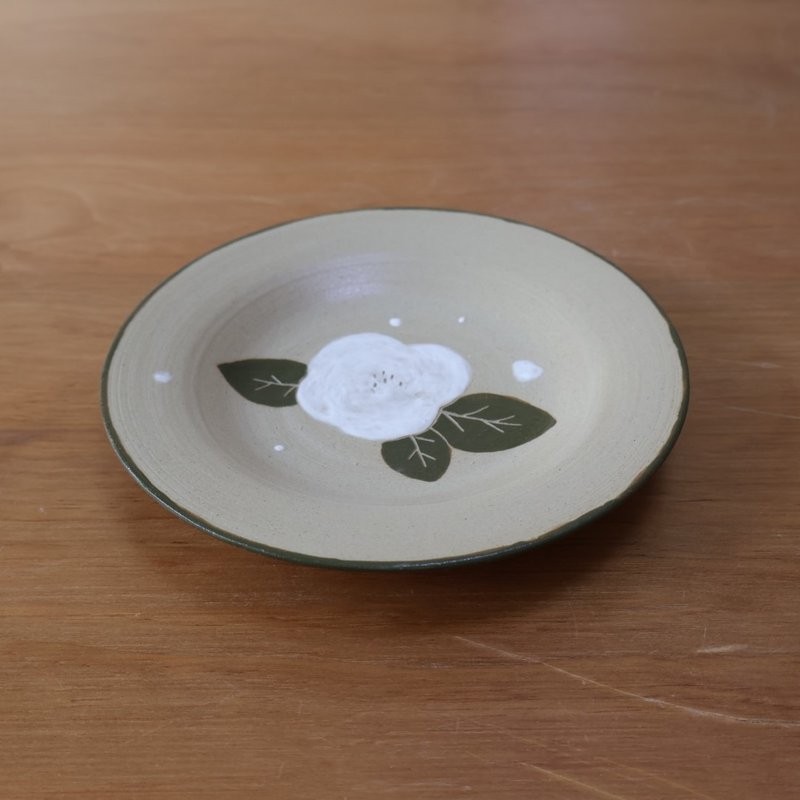 camellia plate - Plates & Trays - Pottery Khaki