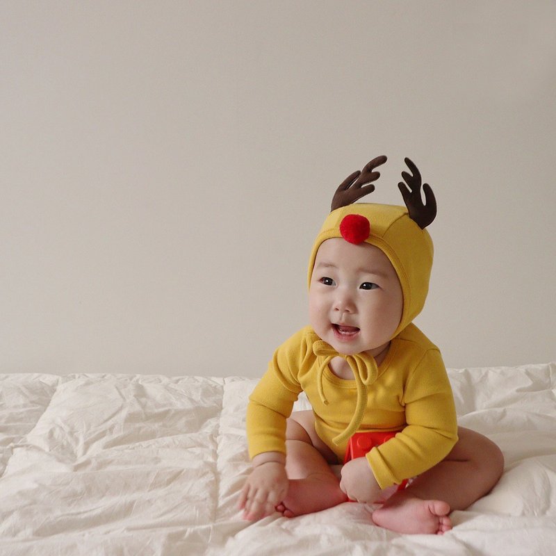 Korean super cute and comfortable reindeer hat•Reindeer Hat• - Baby Hats & Headbands - Cotton & Hemp 