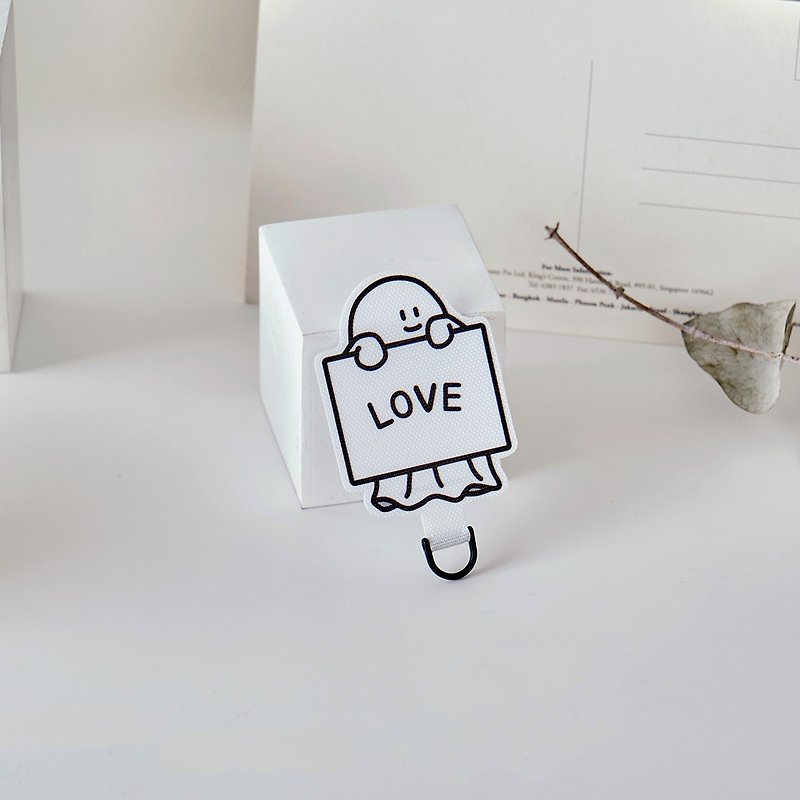 Percentage holds a sign to show love for mobile phone hanging piece/clip - Phone Cases - Nylon Multicolor