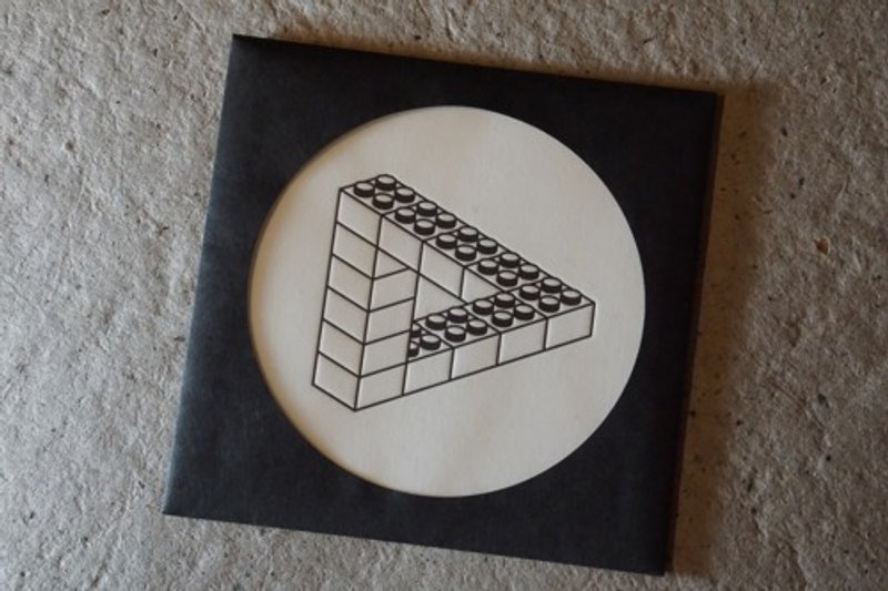 HOLE ART    BLOCK PENROSE    -BLACK- - 卡片/明信片 - 紙 