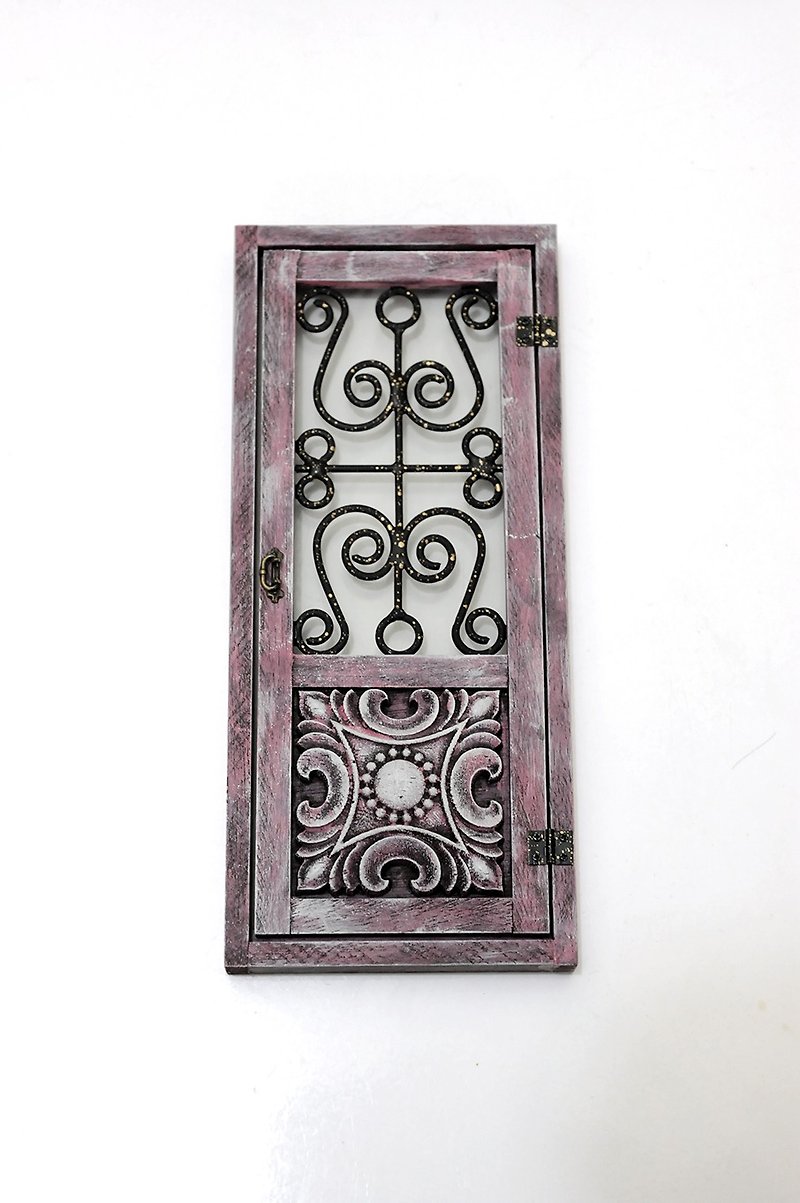 1:12 pocket. Model. Miniature. European style iron door (5) - Wood, Bamboo & Paper - Wood 
