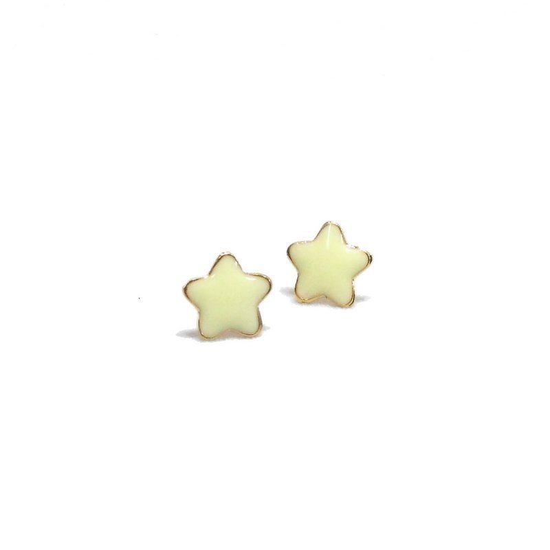 Star Earring - Earrings & Clip-ons - Precious Metals Yellow