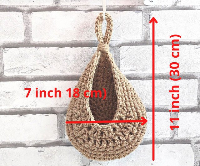 Wall hanging basket Wall hanging bathroom storage Hanging basket Kitchen  storage - Shop Cozy house Shelves & Baskets - Pinkoi