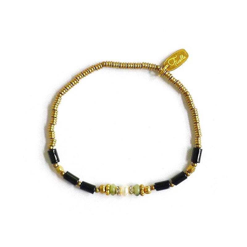 [Ficelle Fei Sha Light Jewelry] The coronation ceremony under the Arc de Triomphe-Black Onyx - Bracelets - Gemstone 