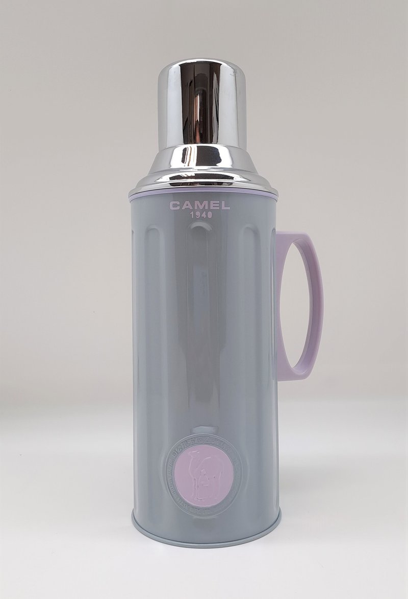 Camel brand 1.1L glass bladder vacuum insulated kettle candy color body gray 312GY - Vacuum Flasks - Other Materials Gray