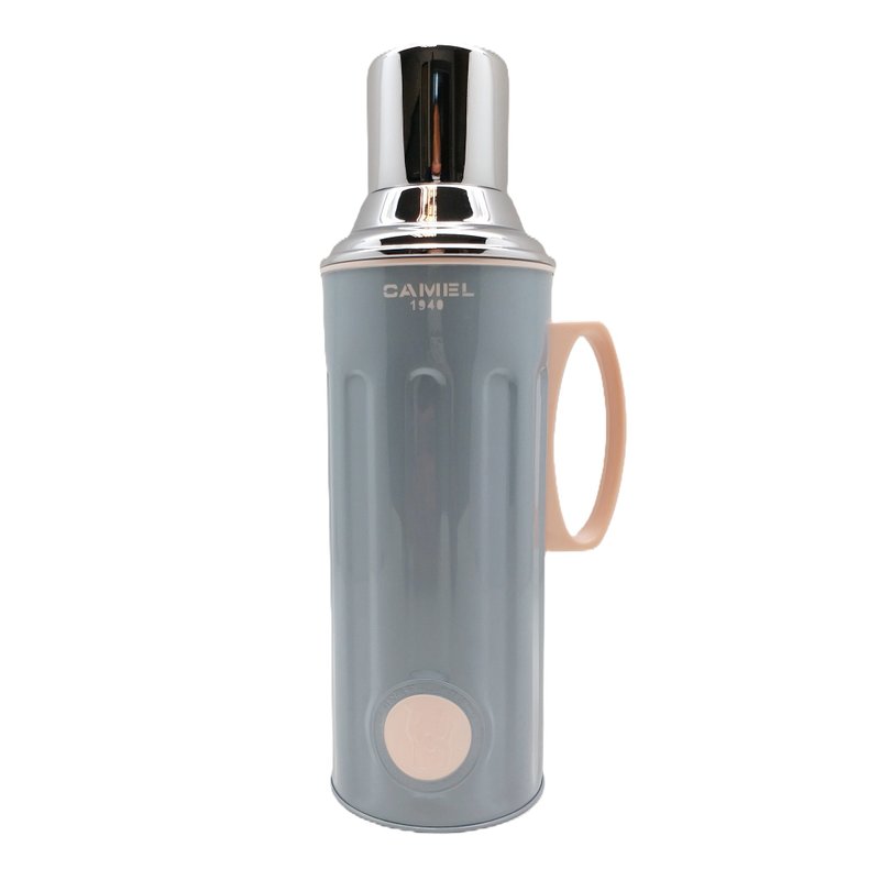 Camel brand 1.1L glass bladder vacuum insulated kettle candy color body gray 312GY - Vacuum Flasks - Other Materials Gray