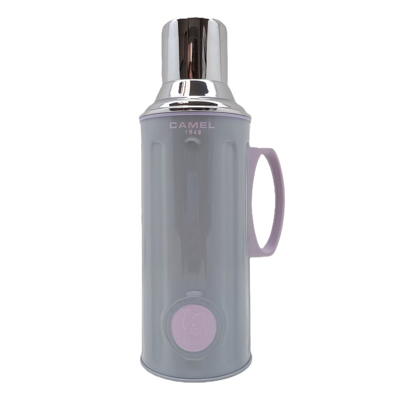 駱駝牌 1.1L 玻璃膽真空保溫壺糖果色壺身  灰 312GY - 保溫瓶/保溫杯 - 其他材質 灰色