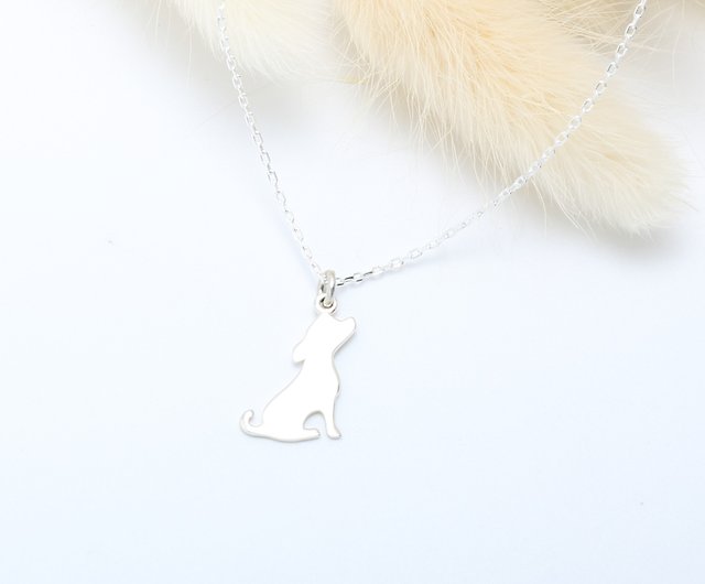 Lucky Dog Bone s925 sterling silver necklace Valentine's Day gift