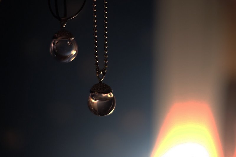 Glass oil necklace - Necklaces - Glass Multicolor