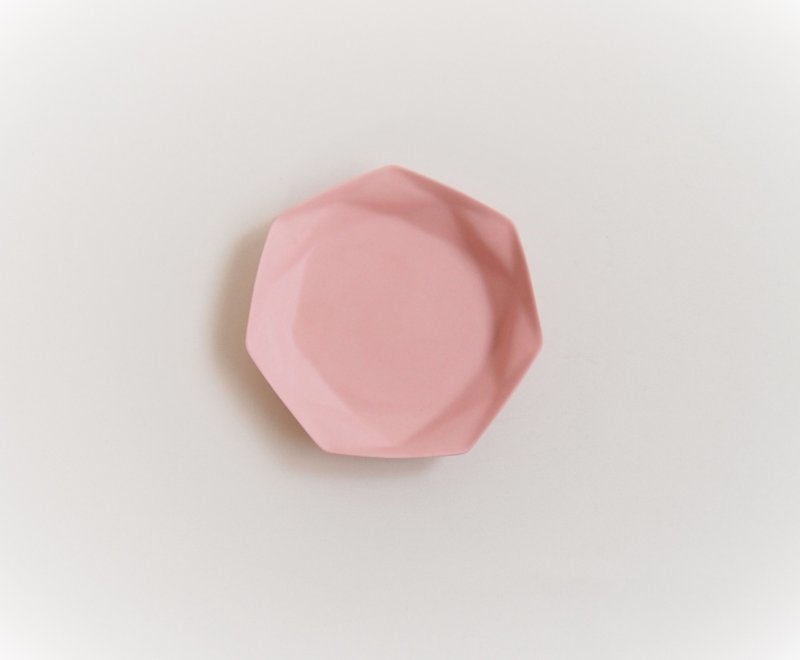 origamiプレート小　ピンク - ワイングラス・酒器 - 陶器 ピンク