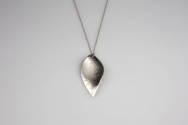 Leaf Necklace-Ice - Necklaces - Other Metals Silver