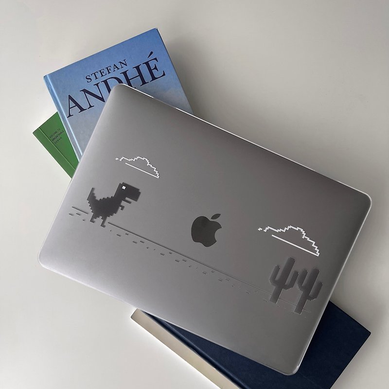 Chrome Dino MacBook Case  APEEL STDUIO - Tablet & Laptop Cases - Plastic Transparent