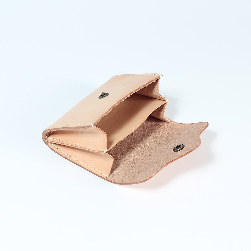 [Yingchuan hand-created] DIY multi-function card holder double-layer simple stitching (cut pieces with perforations) hand stitched leather material