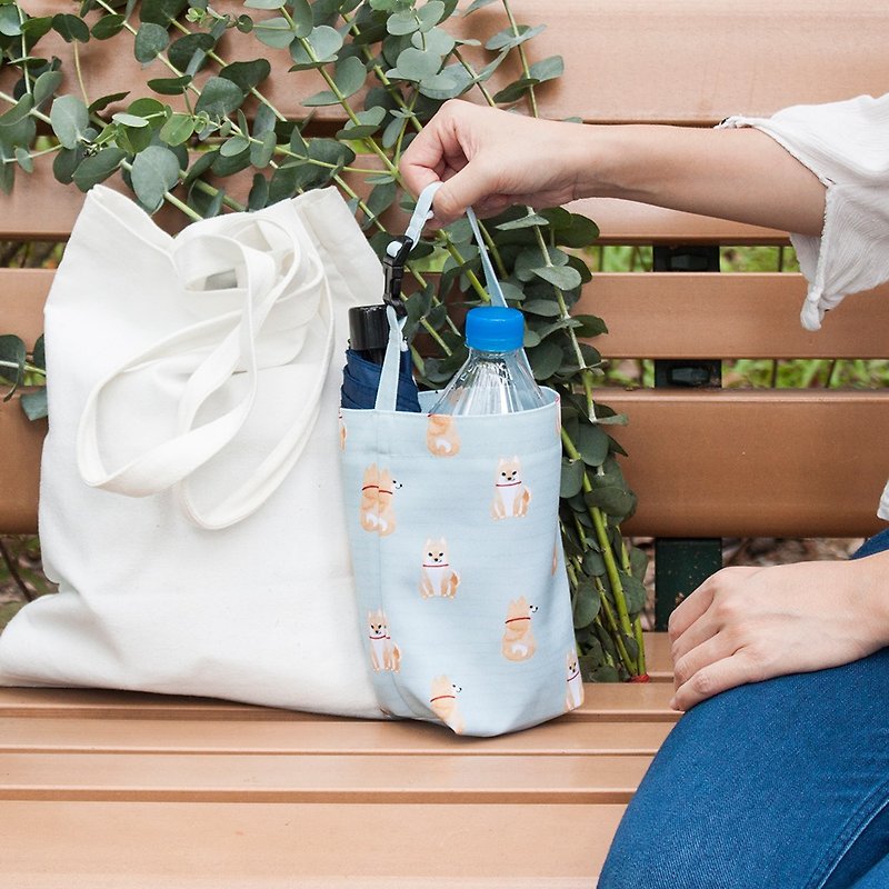 Shiba Inu - Beverage Cup Holder - Handbags & Totes - Waterproof Material Blue