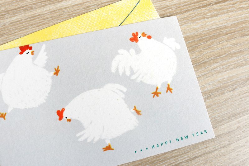 Greeting Cards - rooster - การ์ด/โปสการ์ด - กระดาษ สีเทา