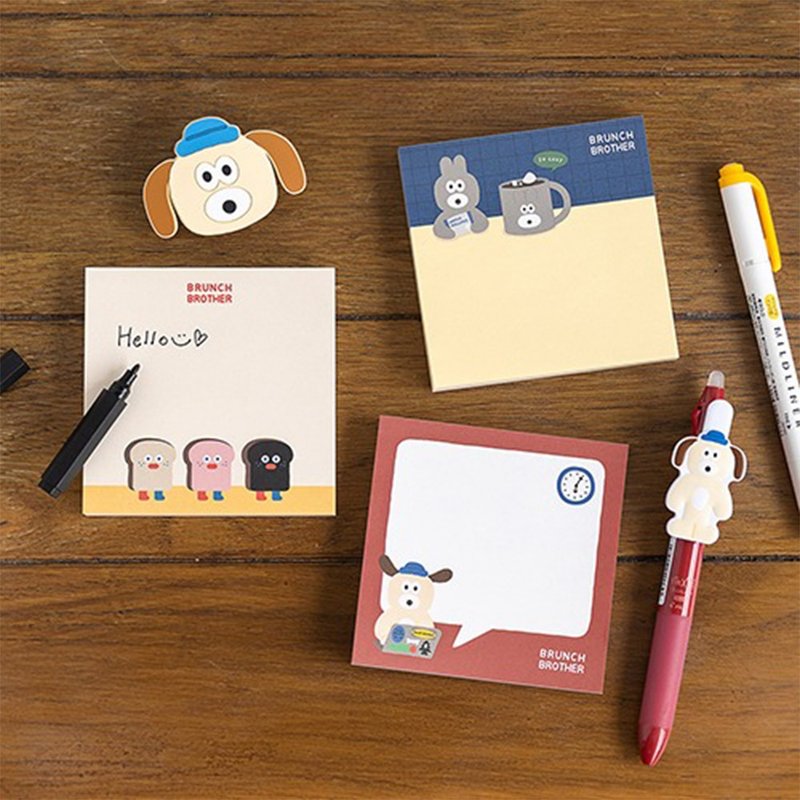 MARK'S x Brunch Brother 正方形便條紙 - 便條紙/便利貼 - 紙 