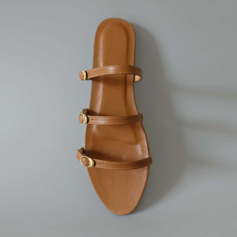 Tre. 三(Brown) Brown | WL - Mary Jane Shoes & Ballet Shoes - Genuine Leather Brown