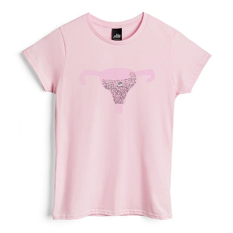 Dirty Brook - Pink - Girl T-shirt - เสื้อยืดผู้หญิง - ผ้าฝ้าย/ผ้าลินิน สึชมพู