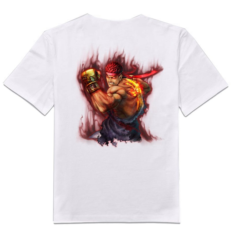 White evil Ryu T-shirt (Street Fighter series)
