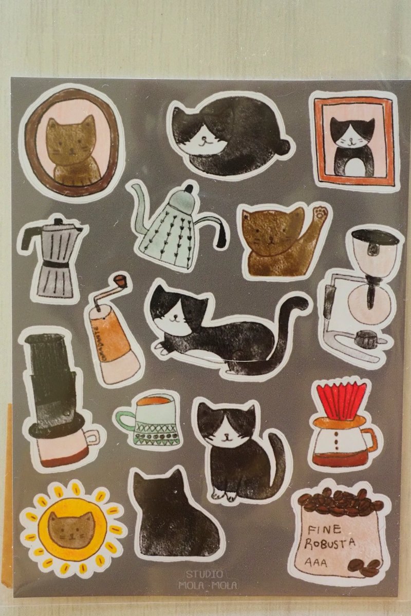 MR. T Kitty Cat Sticker - สติกเกอร์ - วัสดุกันนำ้ หลากหลายสี