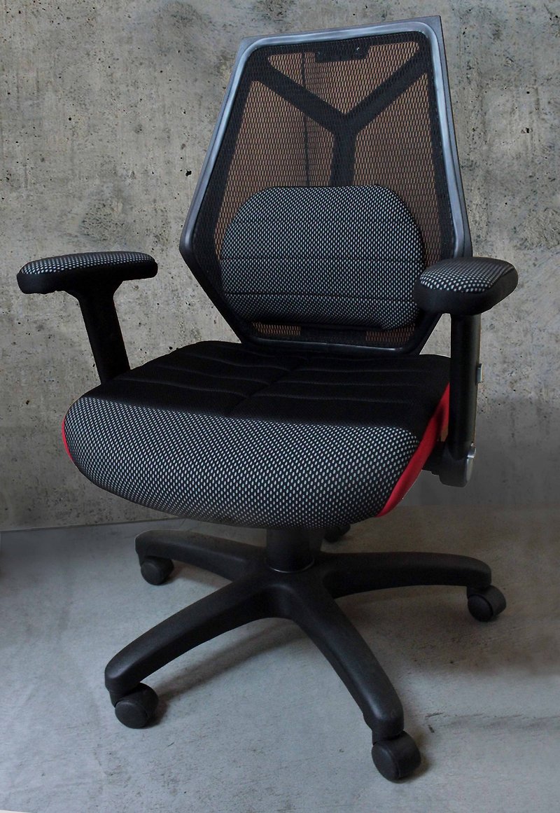 AC RABBIT-Y字造型椅背氣墊電腦椅-無頭枕版 OC-1712LPA - 椅子/沙發 - 其他材質 黑色