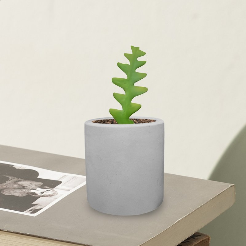 Anti-villain shark sword Cement potted plant - Plants - Cement Gray