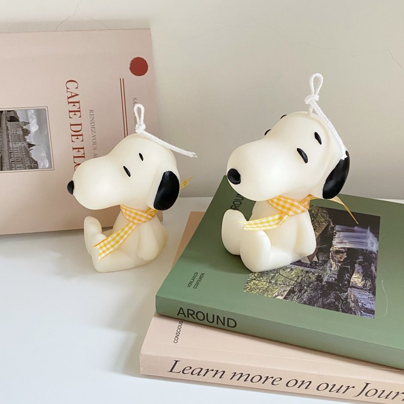 [Cartoon Series] Snoopy Candle Cartoon Candle Shape Candle - เทียน/เชิงเทียน - ขี้ผึ้ง 