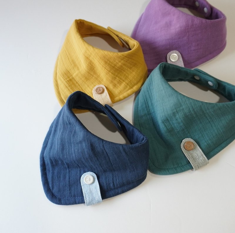 Color triangle scarf bib - Bibs - Cotton & Hemp 