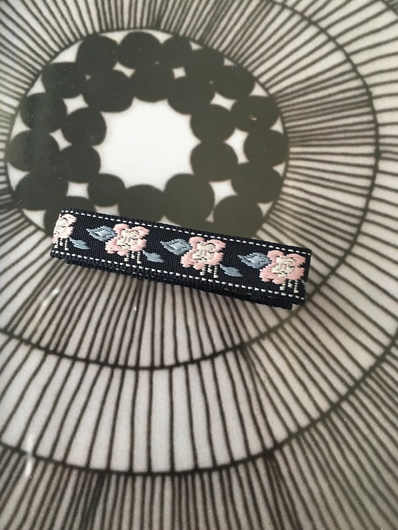 日式櫻花。全包邊寶寶髮夾 - 嬰兒手鍊/飾品 - 聚酯纖維 多色
