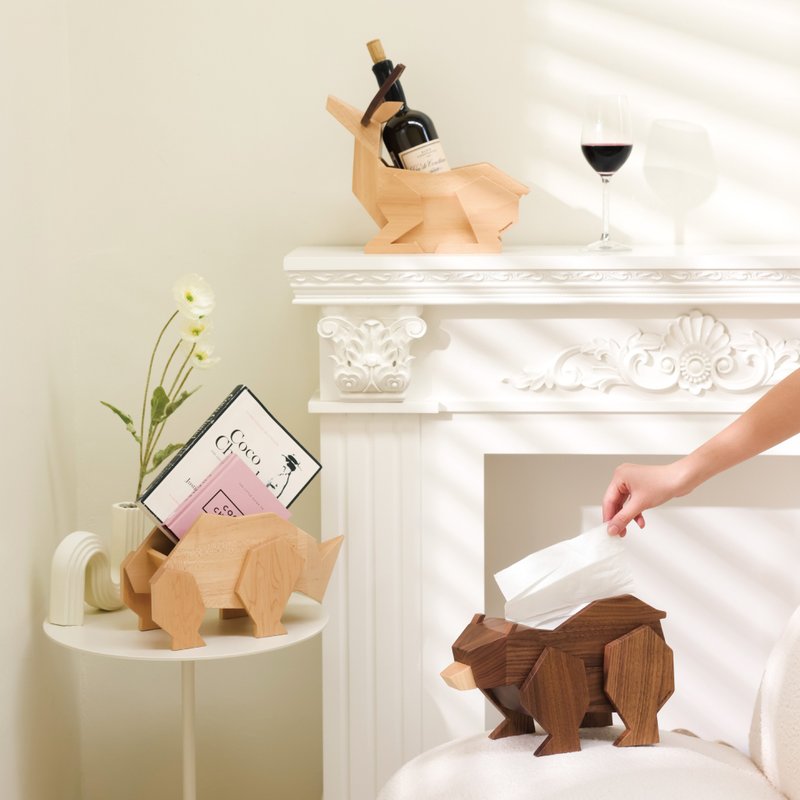 動物紅酒架 禮品 禮物 選品 - 擺飾/家飾品 - 木頭 