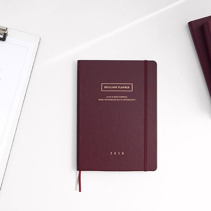 ICONIC 2018 calendar strap month (aging) - berry jam, ICO50480 - Notebooks & Journals - Paper Red