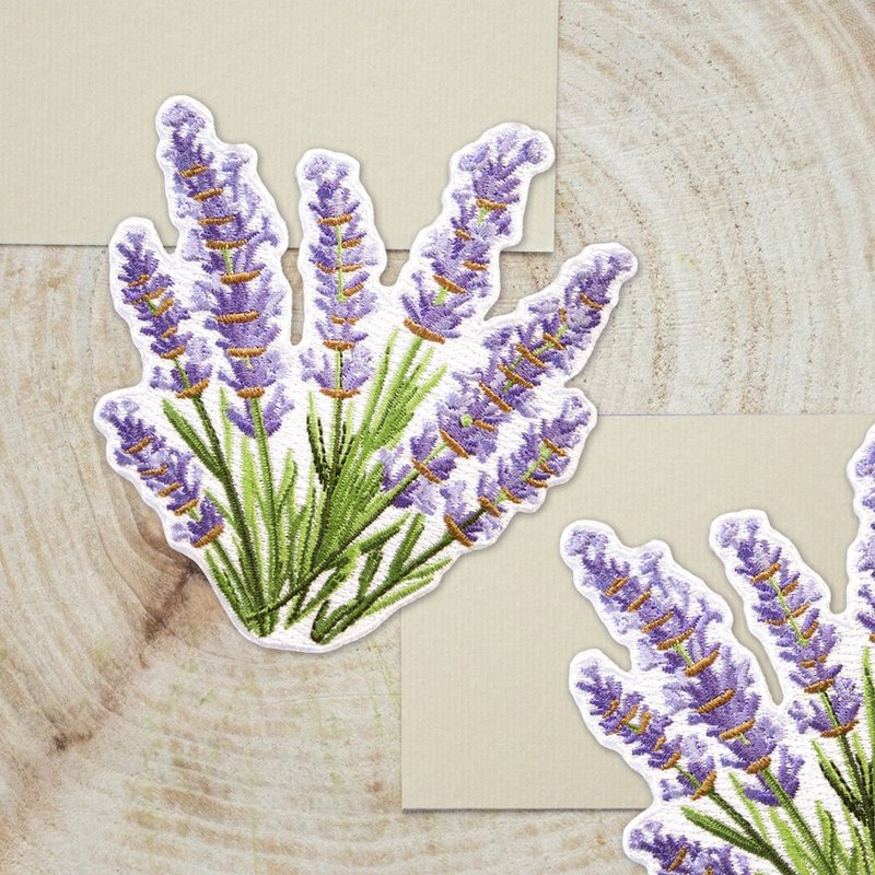 【刺繡布貼】Flower Series - Lavender 薰衣草 - 其他 - 繡線 