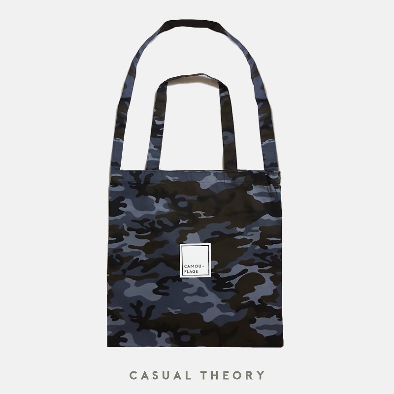 Camou Square Tote : Grayish - Purple - Handbags & Totes - Other Materials 