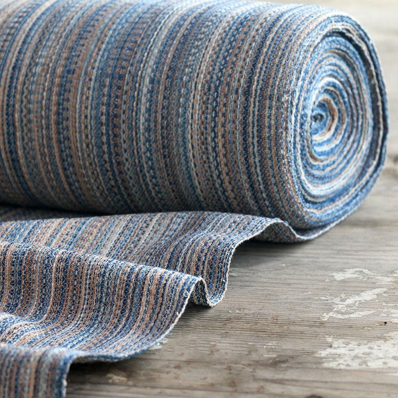 倚山人| 色織土布花椒提花紋植染純棉手工 DIY 面料 - 編織/刺繡/羊毛氈/縫紉 - 棉．麻 
