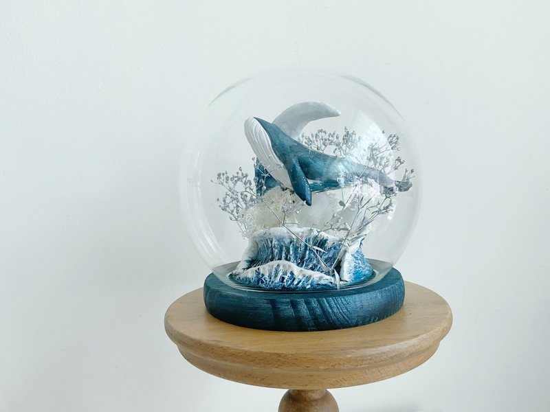 Whale shark luminous glass cup - Items for Display - Clay Blue