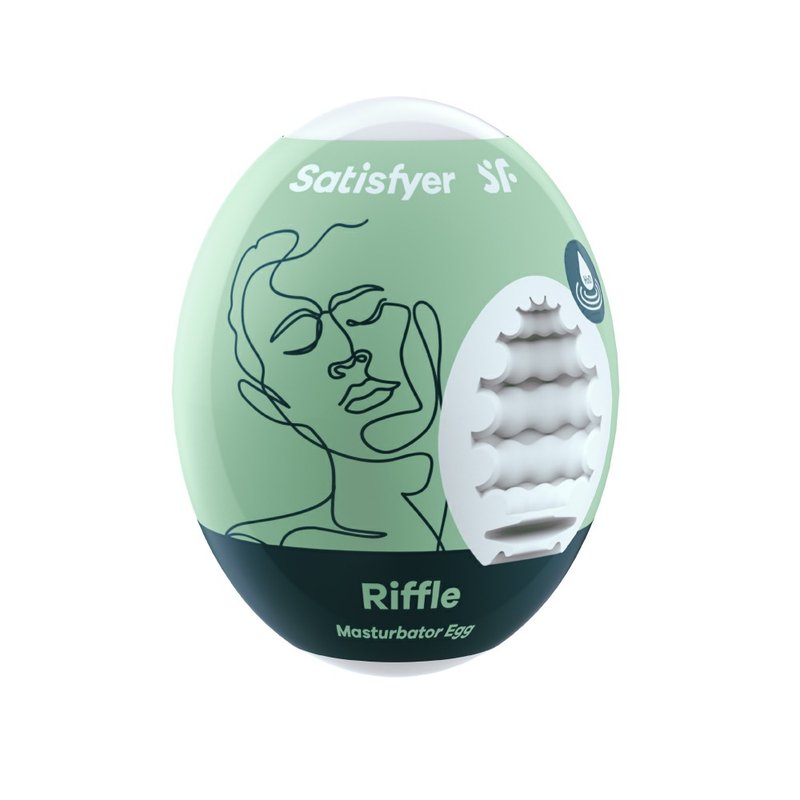德國Satisfyer Riffle 愉悅蛋-淺綠 - 情趣用品 - 矽膠 