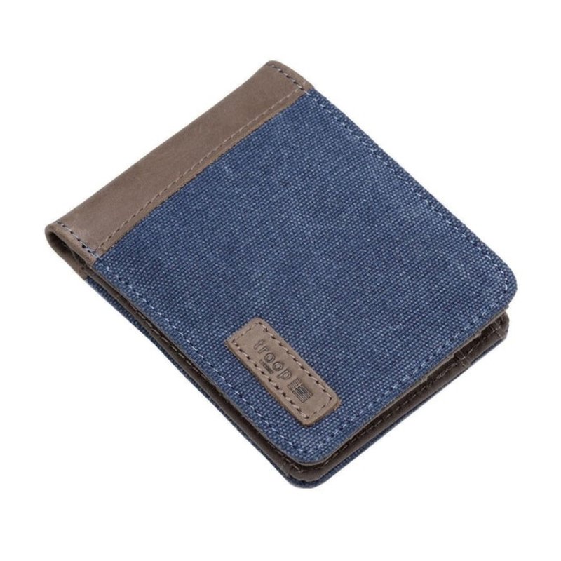 TRP0500 Troop London ACCESSORIES canvas bi-fold wallet (3 colors available) - กระเป๋าสตางค์ - วัสดุกันนำ้ 