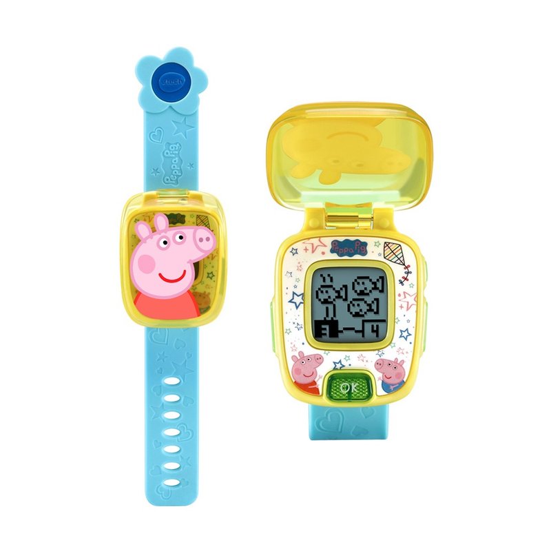 Vtech　粉紅豬小妹-多功能遊戲學習手錶-藍 - 寶寶/兒童玩具/玩偶 - 塑膠 