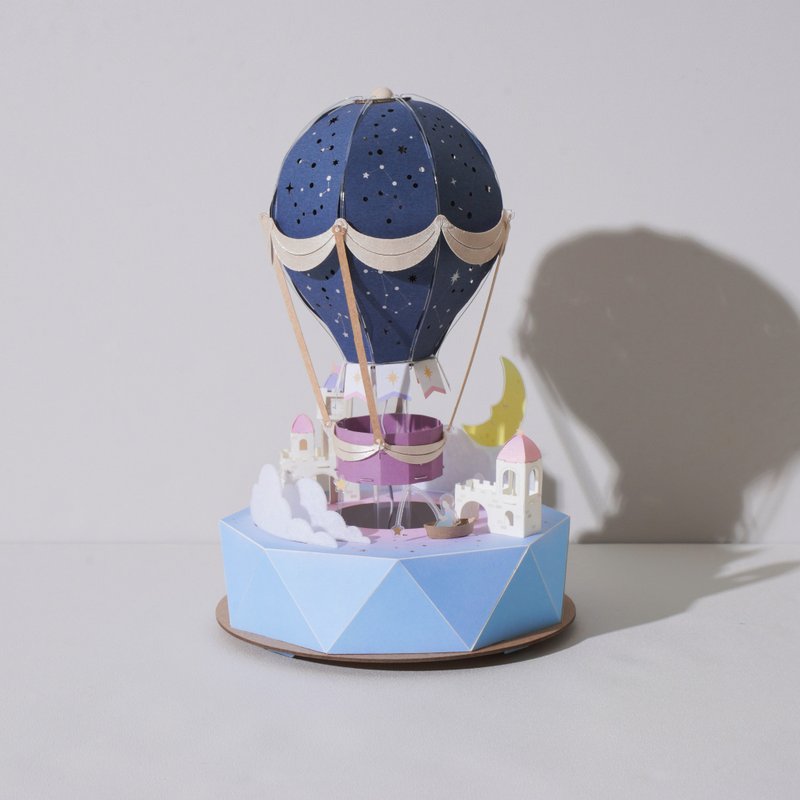 紙模型【好時光DIY材料包】星空熱氣球 I 紙風景 - 木工/竹藝/紙雕 - 紙 