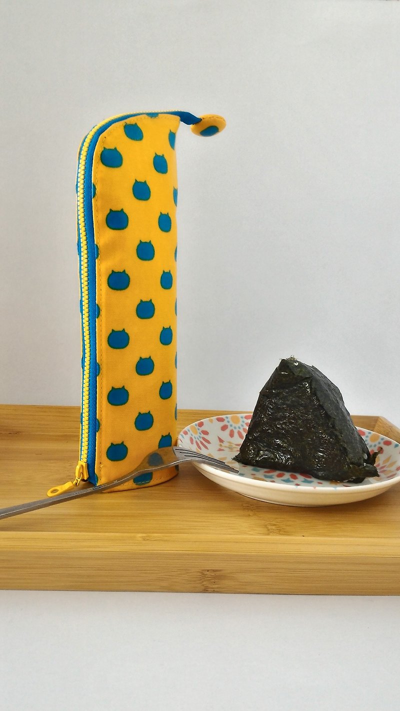Straight vertical waterproof cutlery bag (Japanese tarpaulin) - ตะเกียบ - วัสดุกันนำ้ 