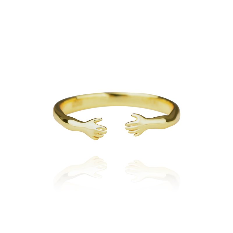 Baby Hug Open Ring - General Rings - Sterling Silver Gold