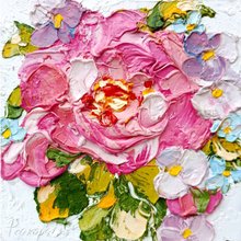 絵画 油絵　牡丹 牡丹 絵画買取・販売の小竹美術