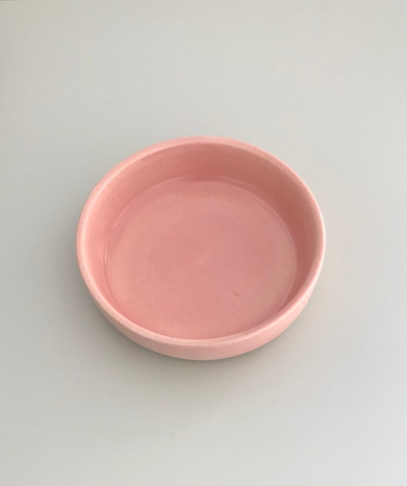 ดินเผา จานเล็ก สึชมพู - Sunset Pink Small Plate
