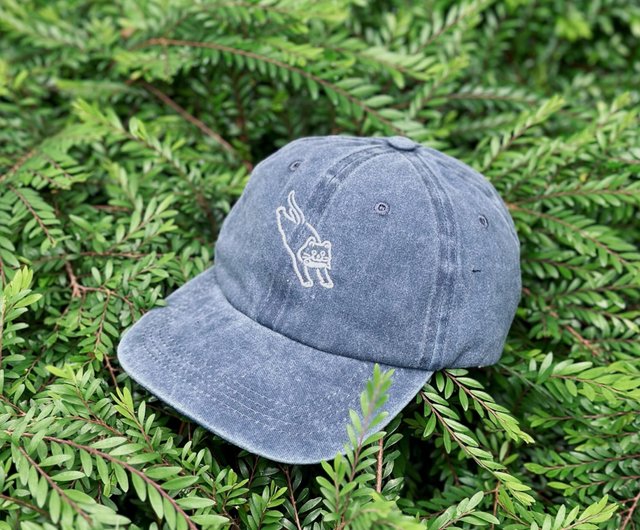 猫刺繍キャップ ベージュ ブラック キャップ cap 刺繍 ネコ 帽子 カーキ ベージュ ブラック