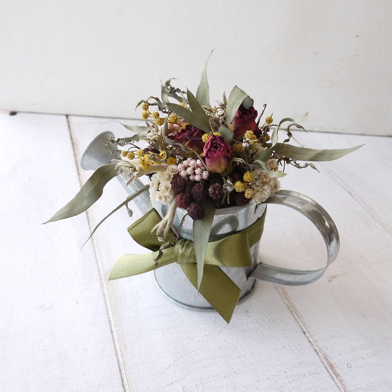 [Rural idyllic] watering flower tinplate table flower / potted flower ornaments - ตกแต่งต้นไม้ - พืช/ดอกไม้ สีเขียว