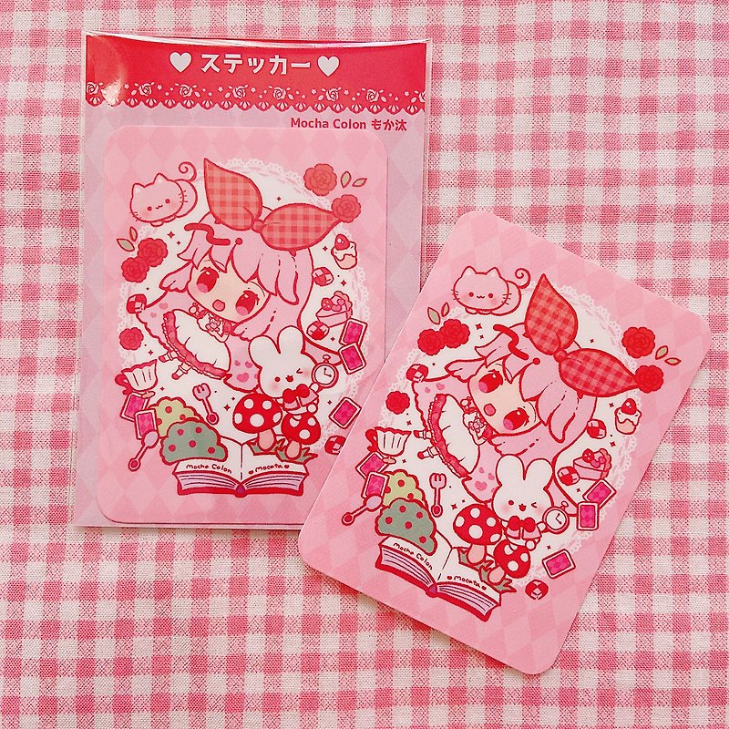 Pink Alice Sticker - สติกเกอร์ - กระดาษ 
