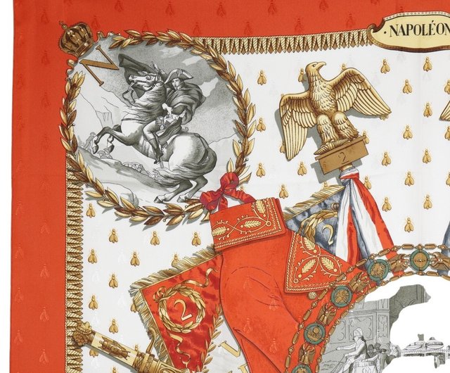 HERMES エルメス カレ90 NAPOLEON ナポレオン スカーフ シルク 日本直送】エルメス HERMES カレ90 スカーフ NAPOLEON