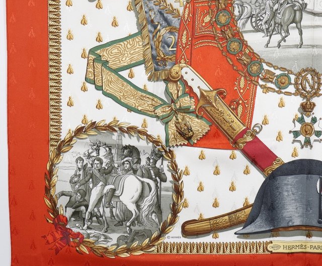 【値下げ】エルメス　スカーフ　ナポレオン エルメス HERMES/スカーフ カレ90 ナポレオン NAPOLEON 肖像画 コート